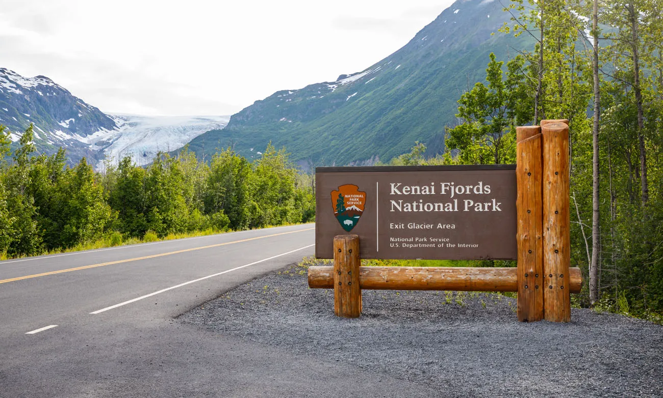 Kenai Fjords National Park Sign