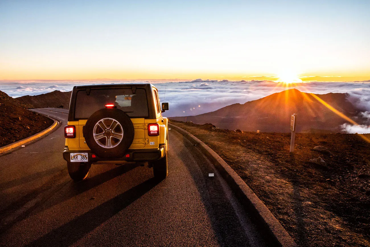 Our Jeep at Sunrise