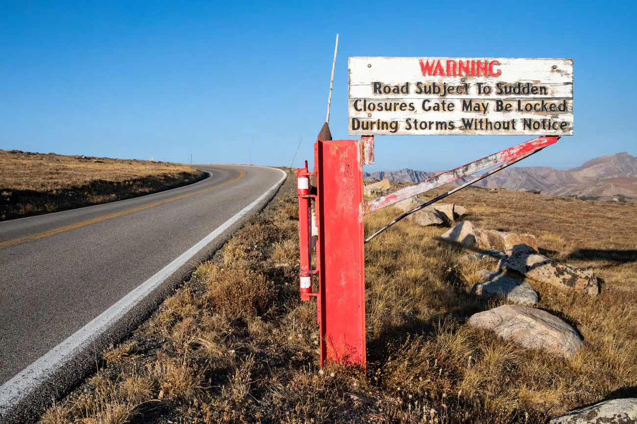 Beartooth Highway Sign