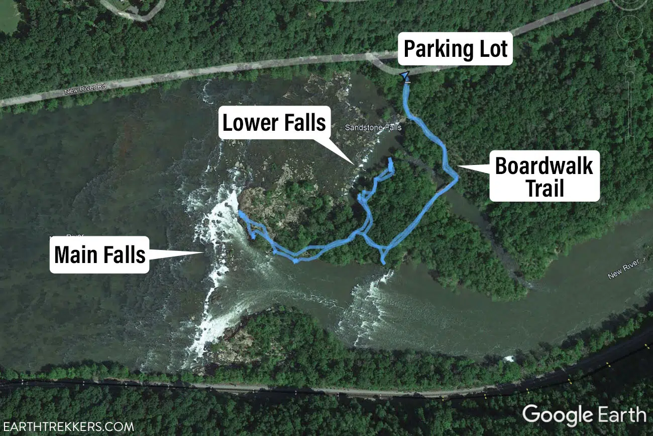 Sandstone Falls MAP