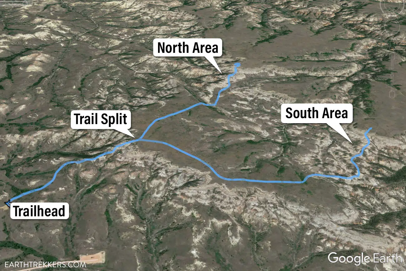 Petrified Forest Trail Map