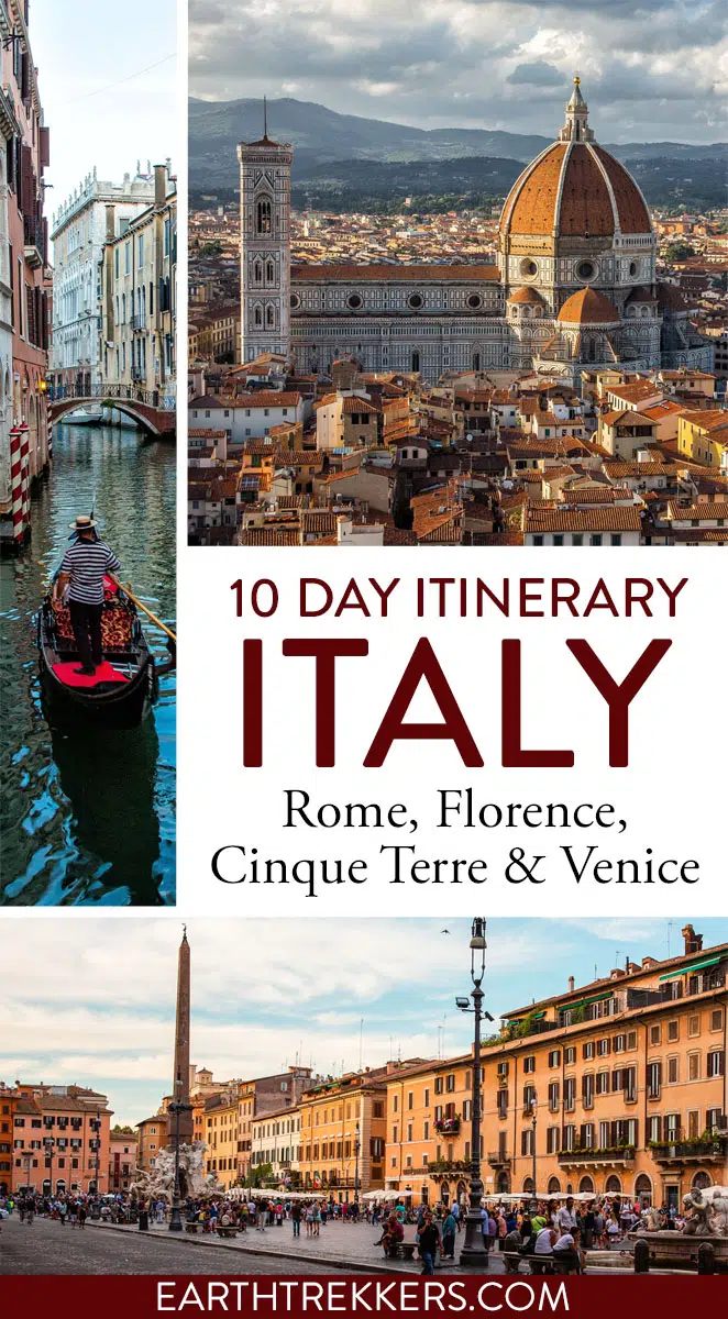 10 Day Italy Itinerary: Rome, Florence, Cinque Terre & Venice – Earth ...