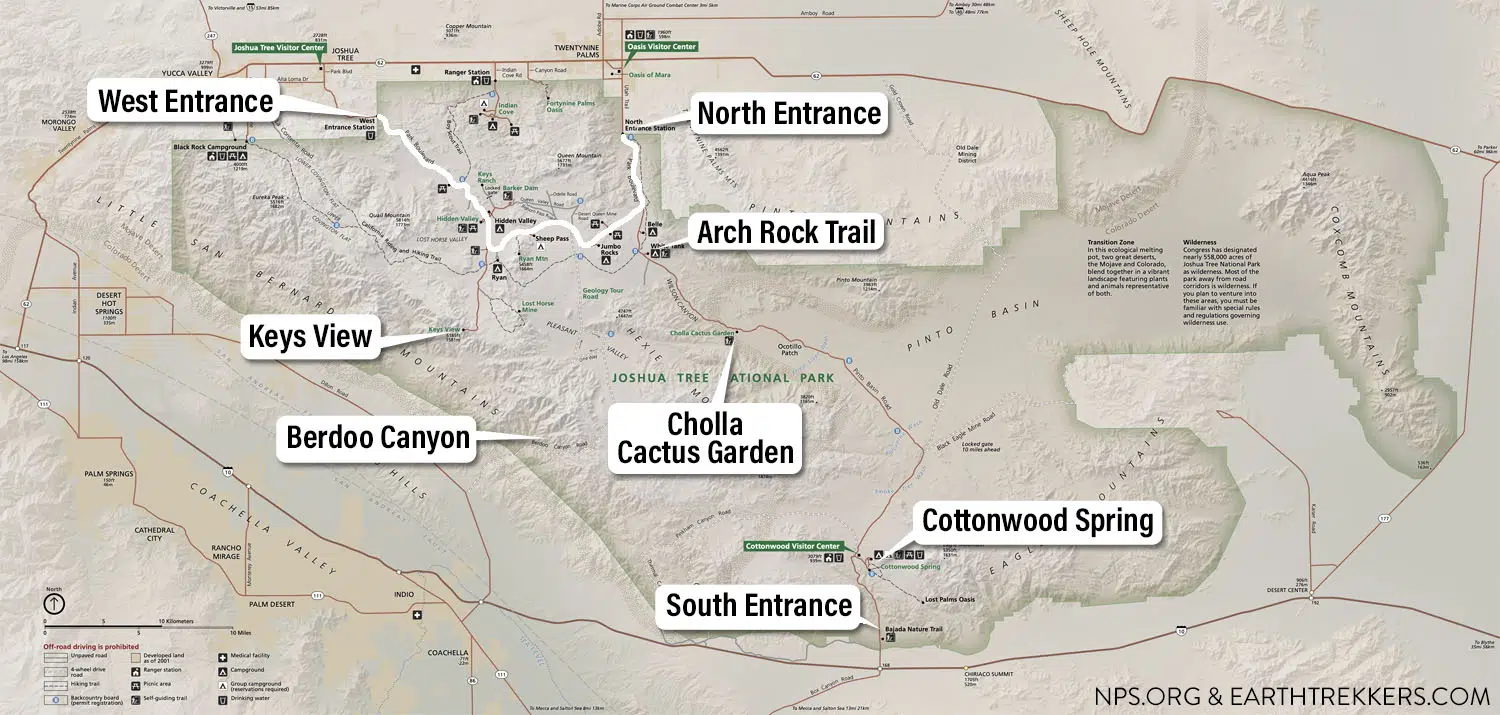 Joshua Tree Map