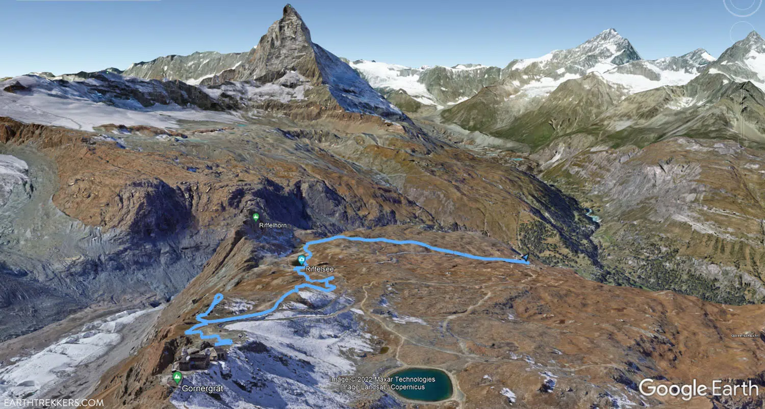 Riffelsee Riffelberg Trail Map