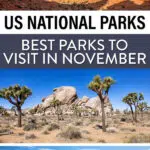 Best US National Parks November