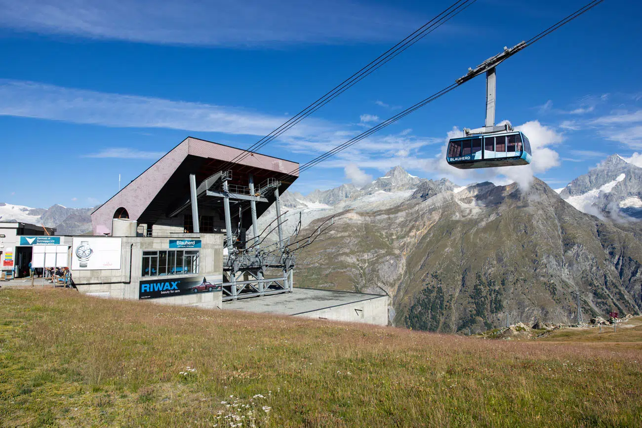 Blauherd to Rothorn Cable Car