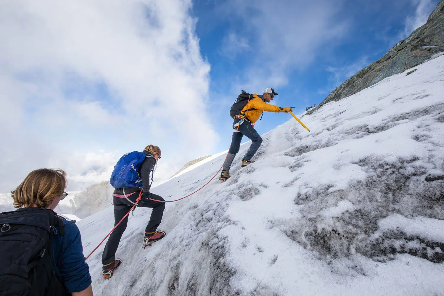 Climbing Breithorn with a Guide