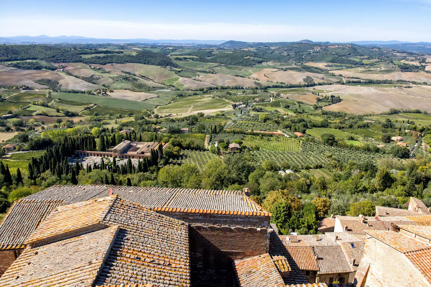 Montepulciano Clock Tower View