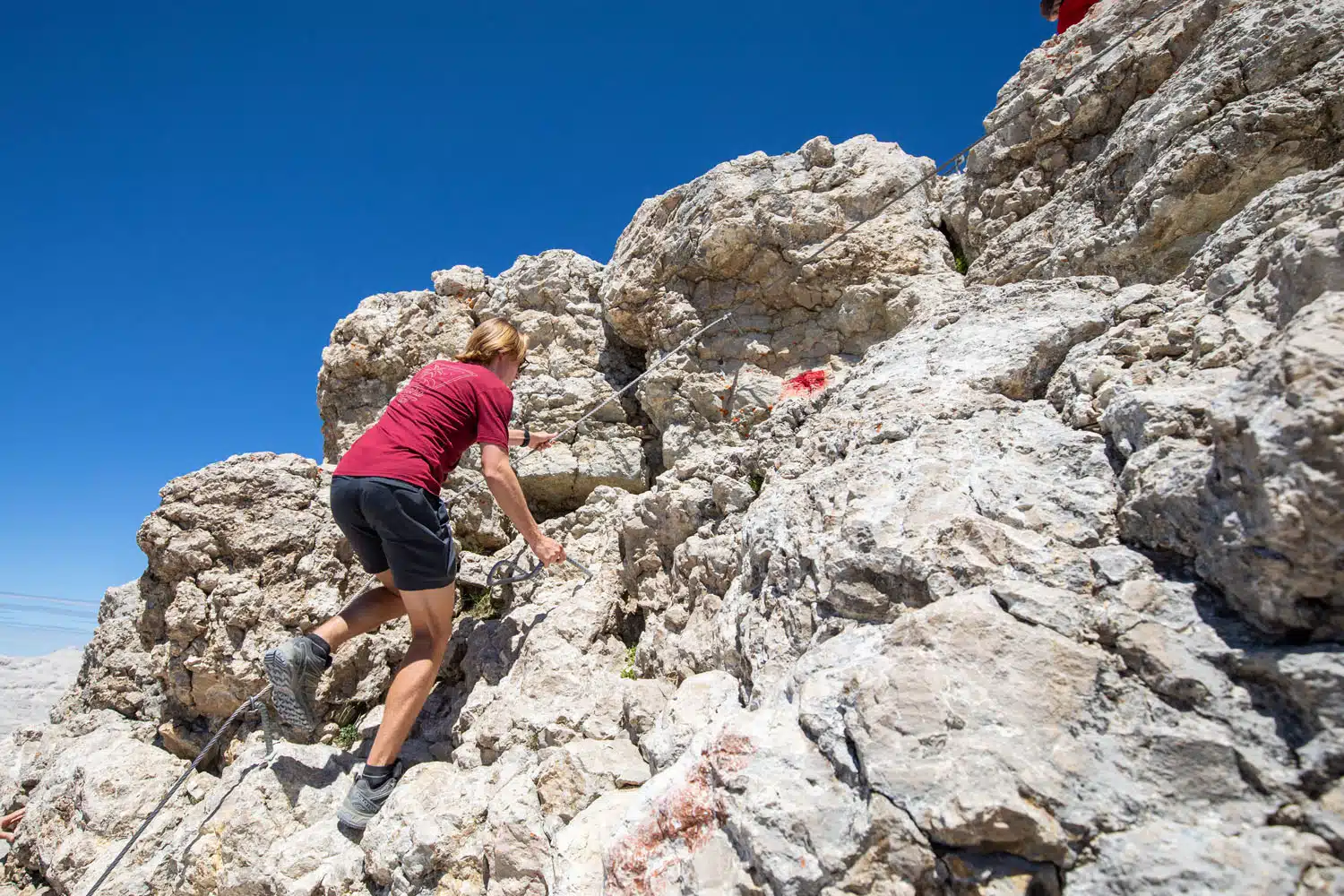 Piz Boe Rock Scrambling