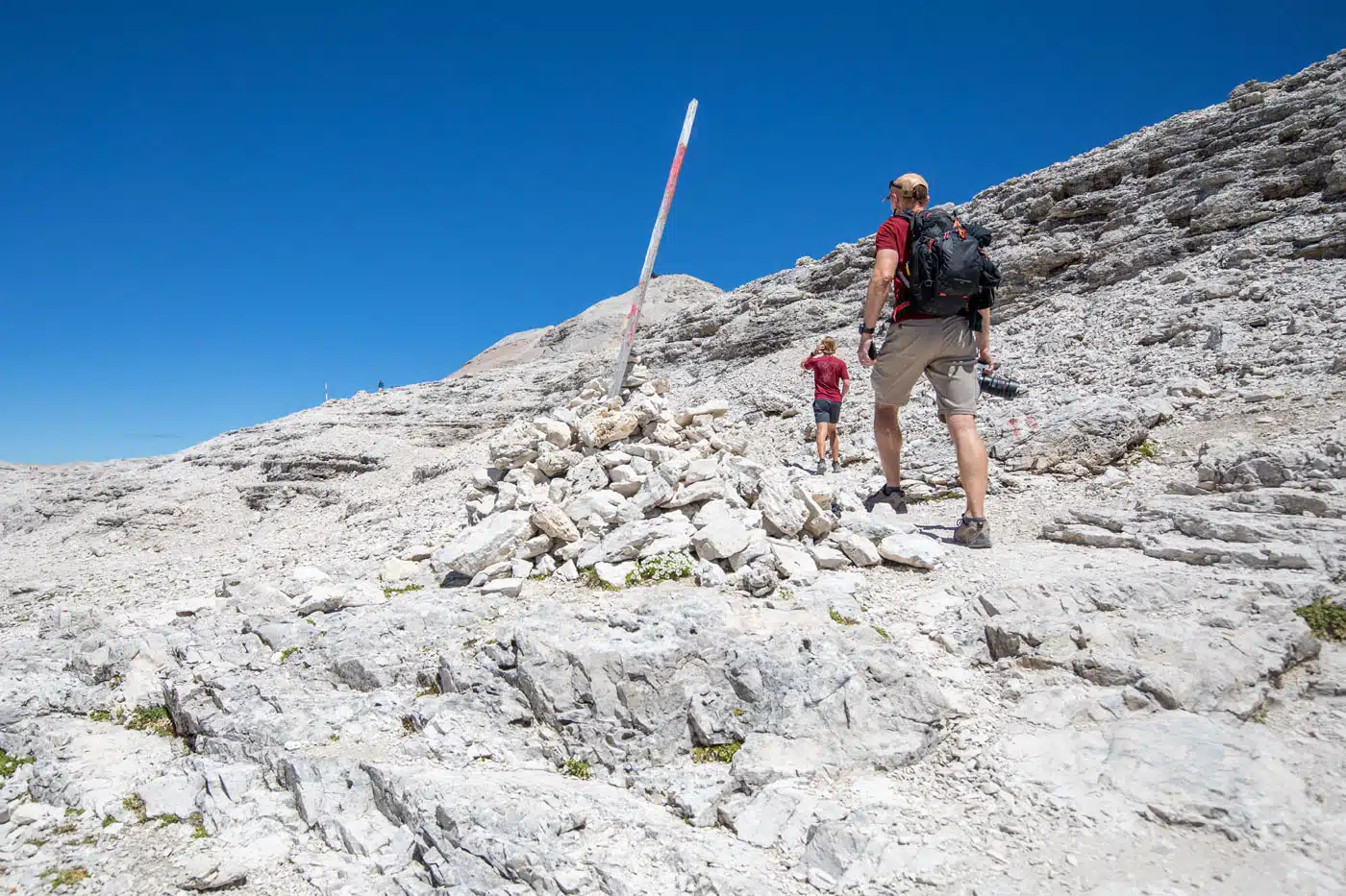 Piz Boe Trail Markers