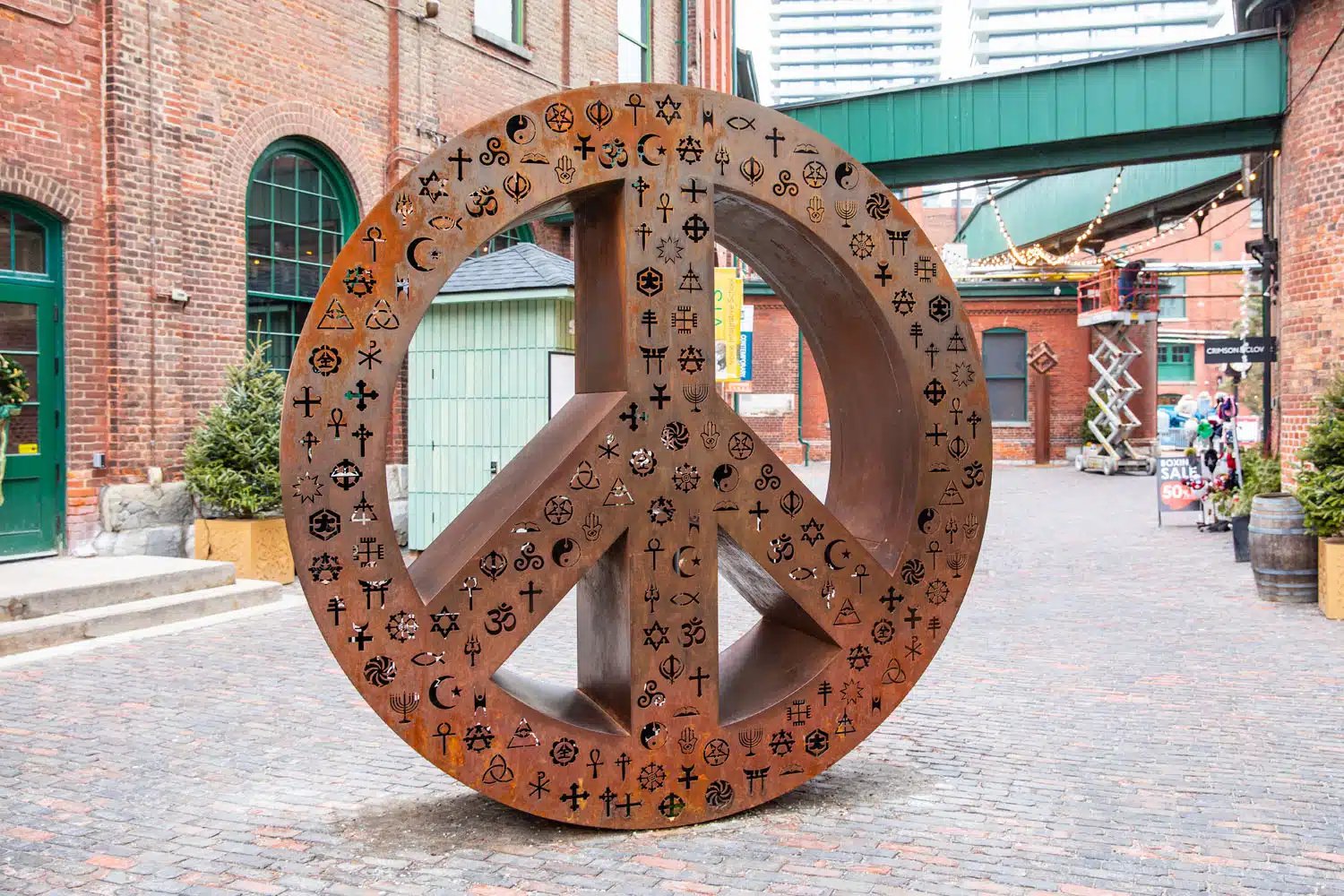 Distillery District Peace Sign