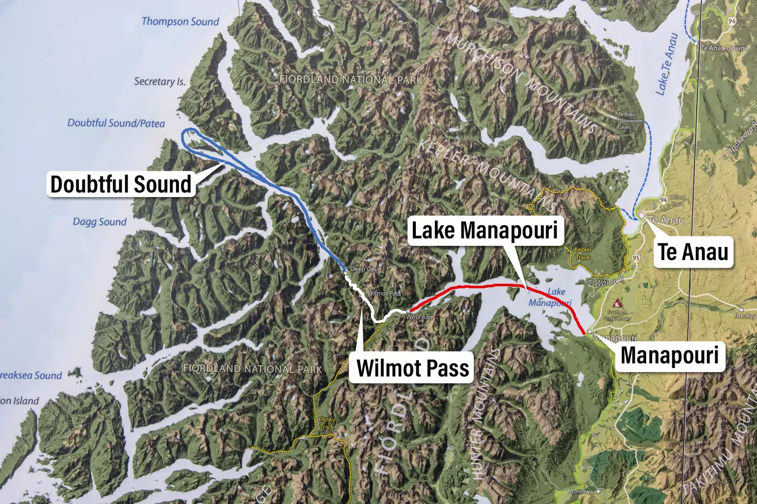 Doubtful Sound Map