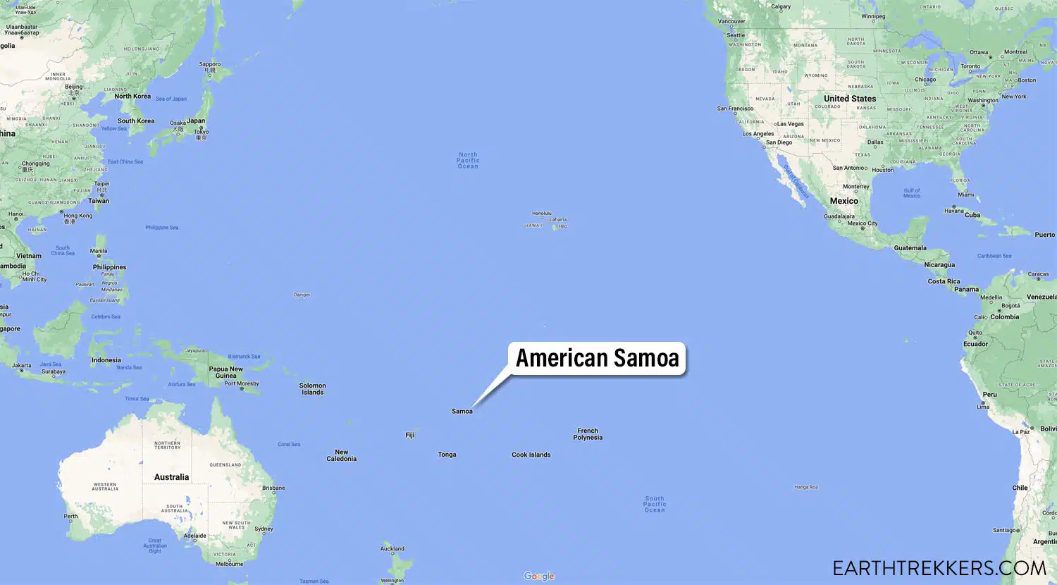 American Samoa Map