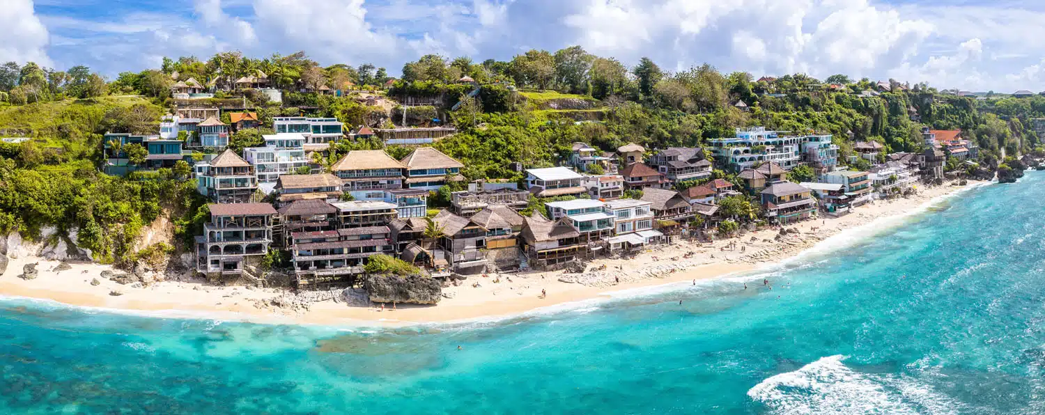 Aerial view of Bingin Beach