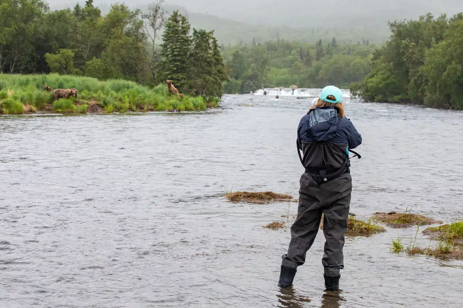 Julie in Katmai