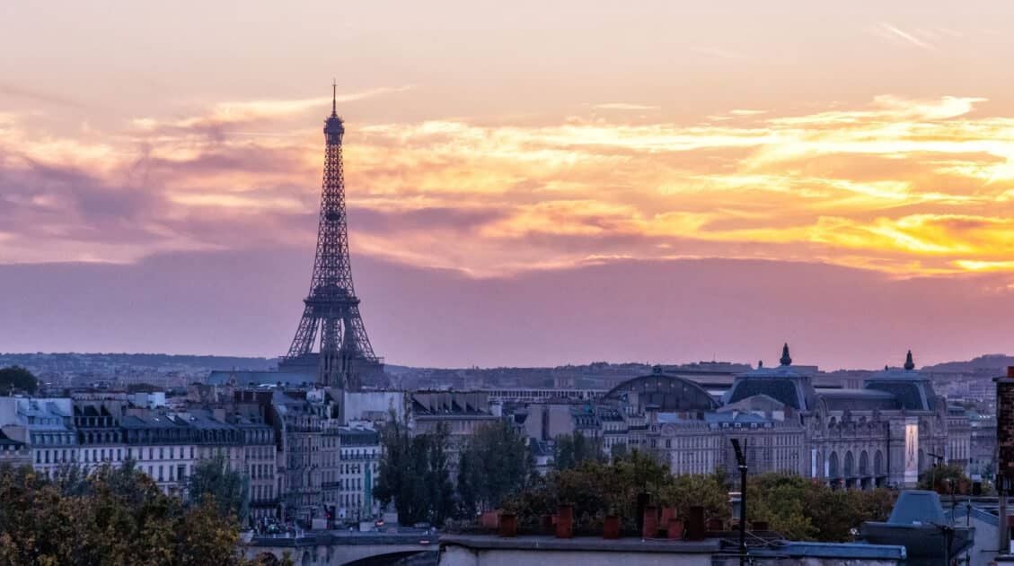 Eiffel Tower Sunset