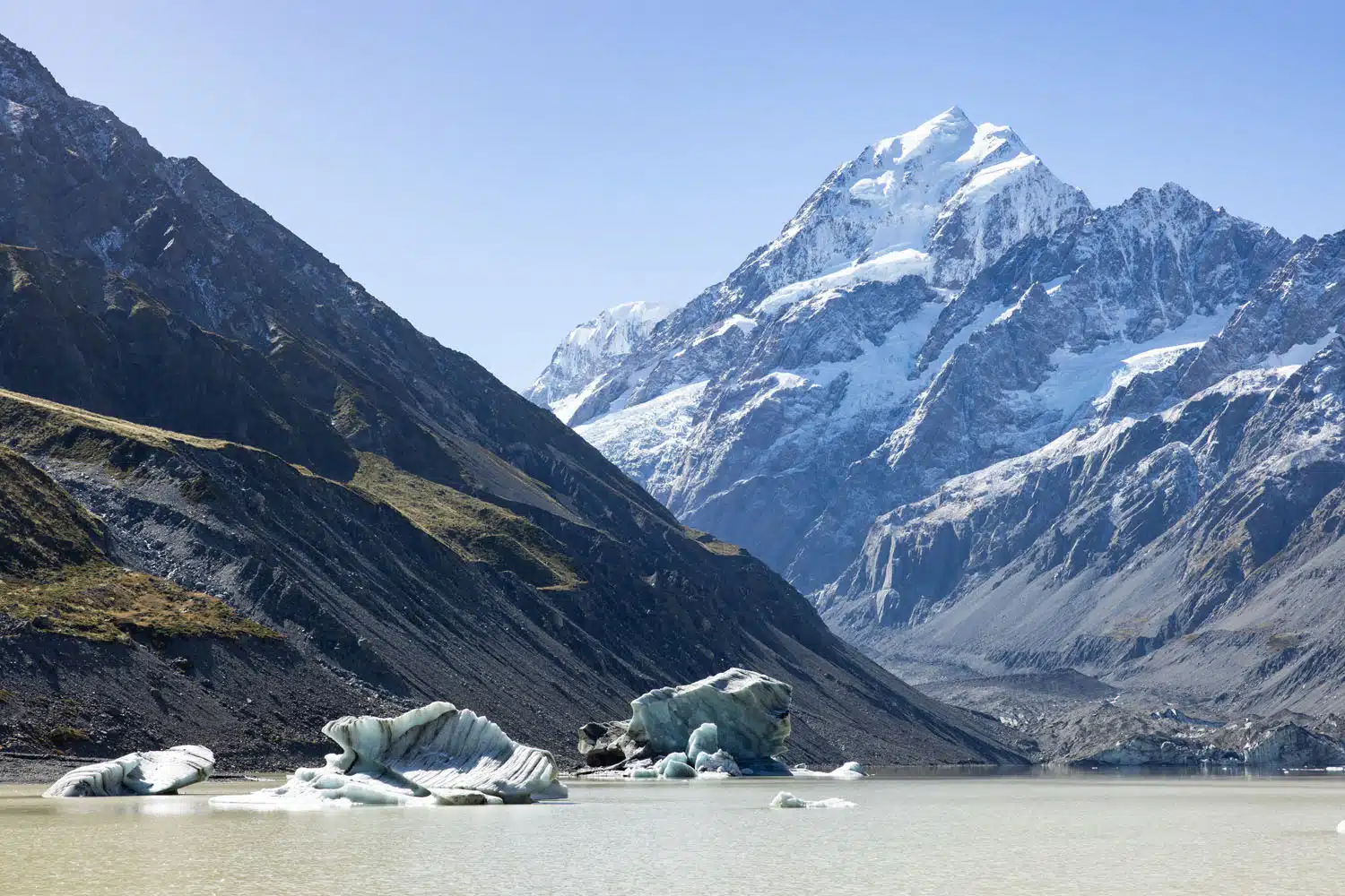 Aoraki Mount Cook Hooker Lake