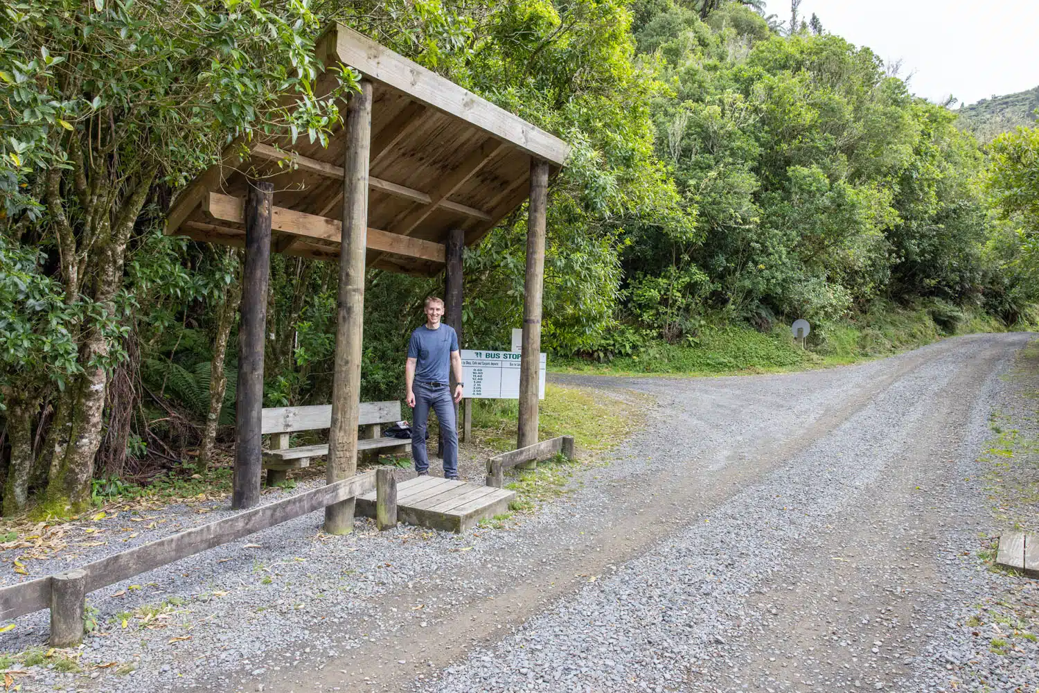 Waimangu Volcanic Valley Bus Stop