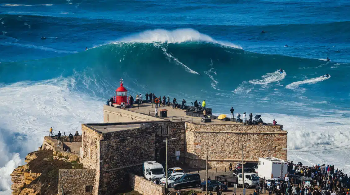 Big waves of Nazare