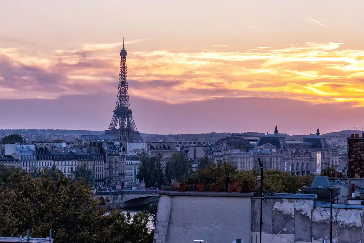 Paris Sunset | Best Rooftop Bars in Paris