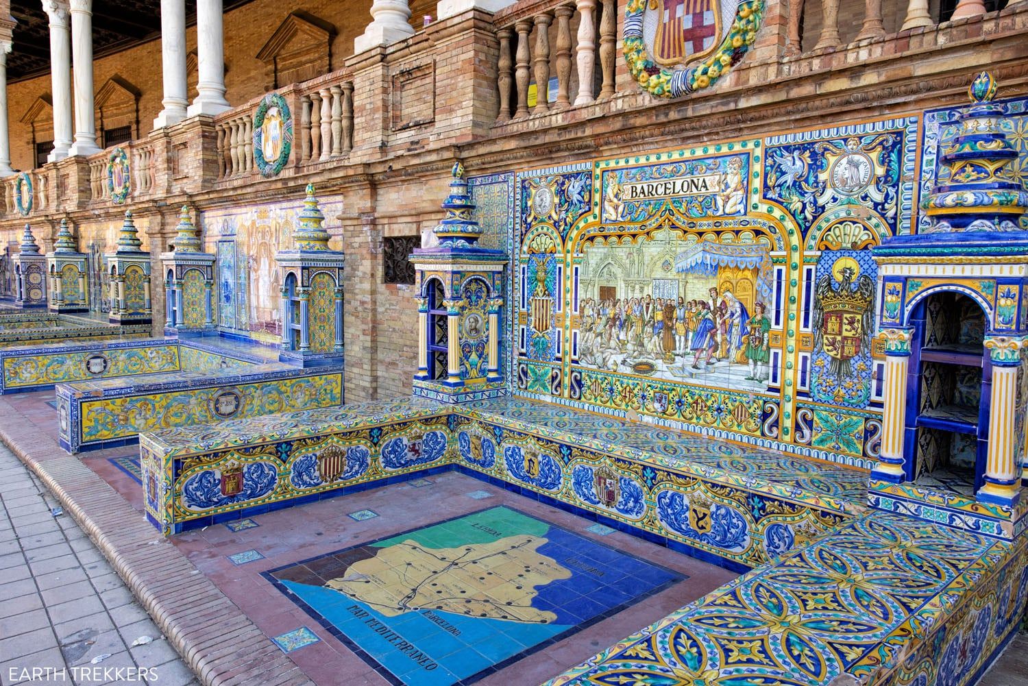 Plaza de Espana Seville Benches | Best Things to Do in Seville