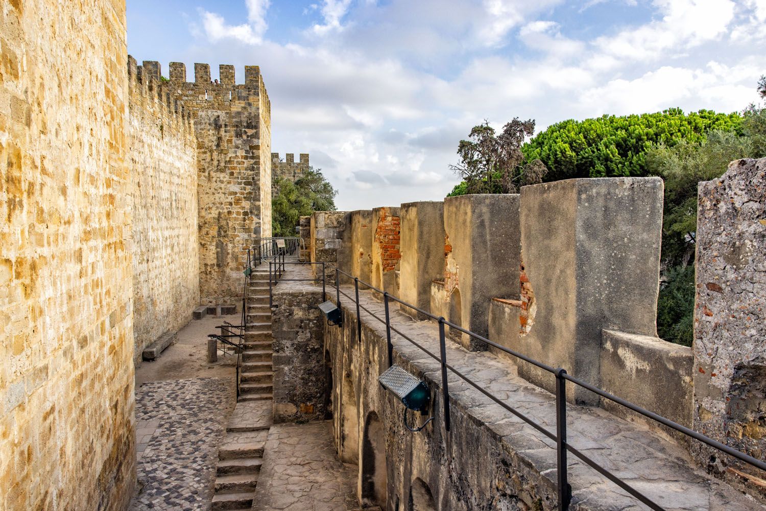 Sao Jorge Castle Walls | 2 days in Lisbon itinerary