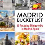 Madrid Spain Bucket List