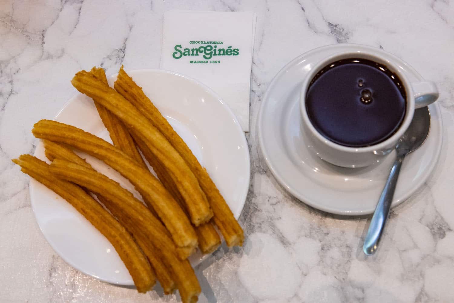 San Gines Churros and Chocolate | One day in Madrid itinerary