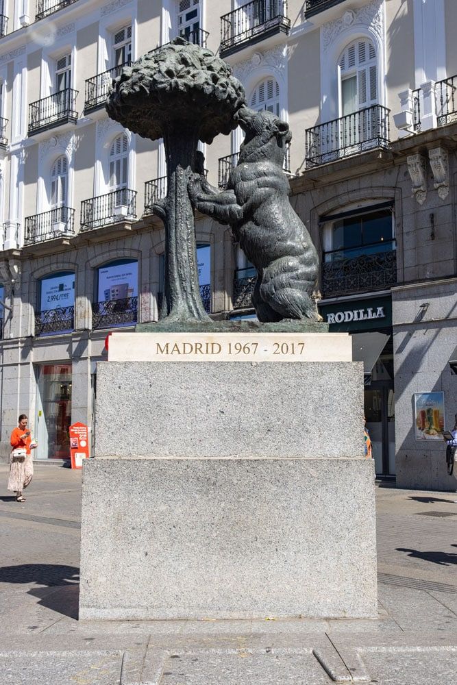 Statue of Bear and Strawberry Tree