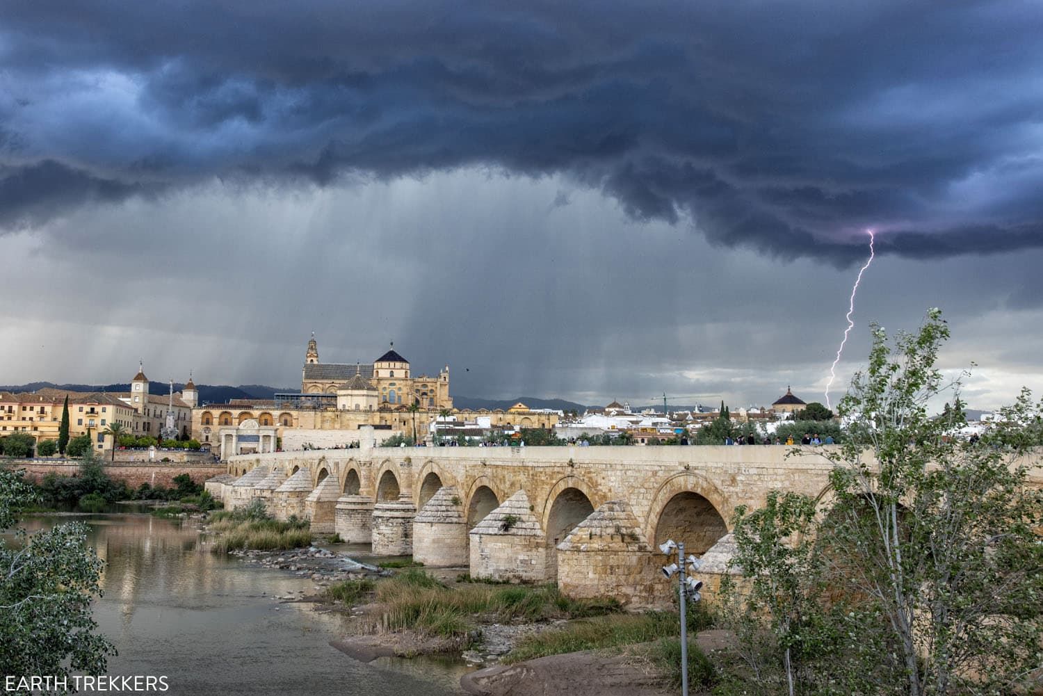 Cordoba Spain Lightning Storm