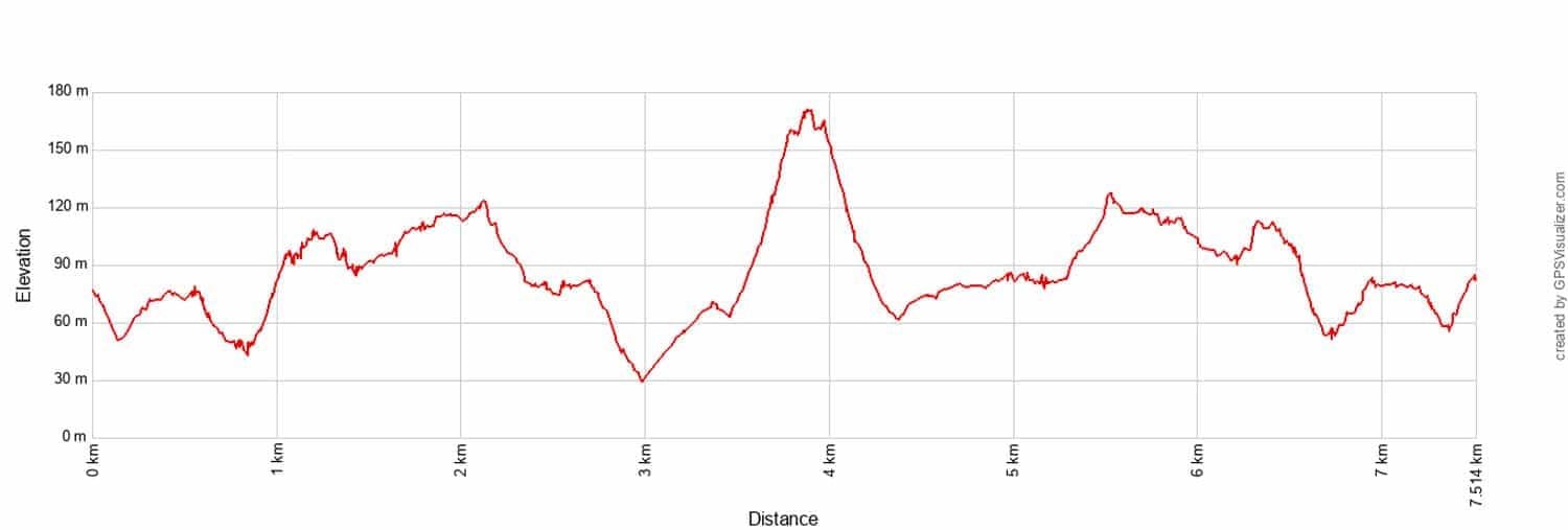 Vereda da Ponta de São Lourenço Elevation Profile