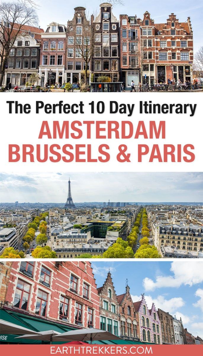 Amsterdam Brussels Paris Itinerary