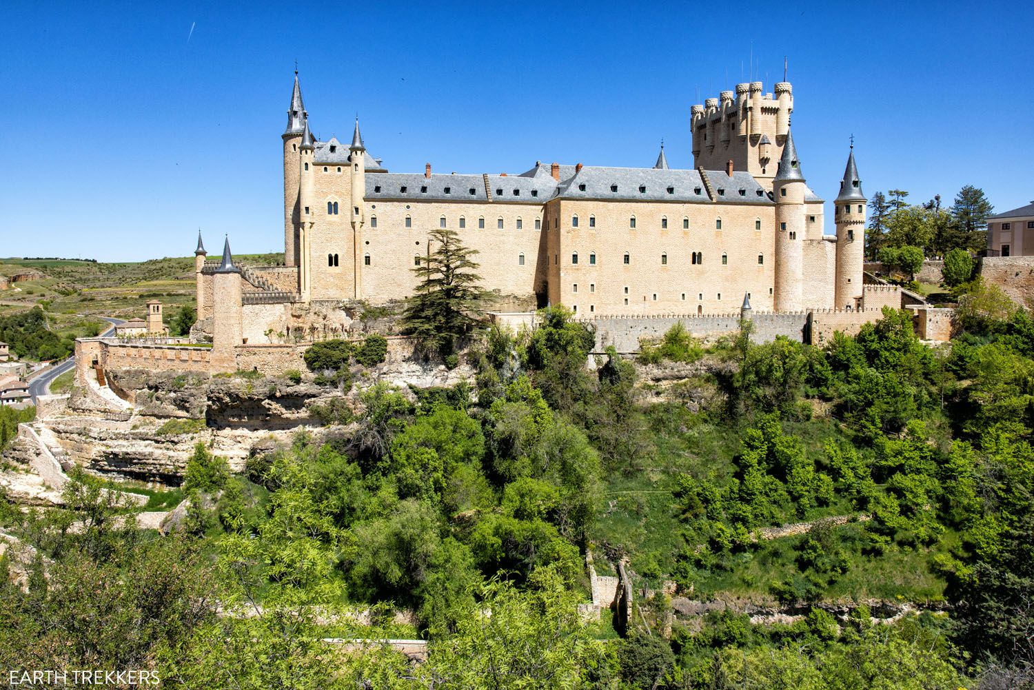 Mirador del Alcázar y los dos Valles Segovia