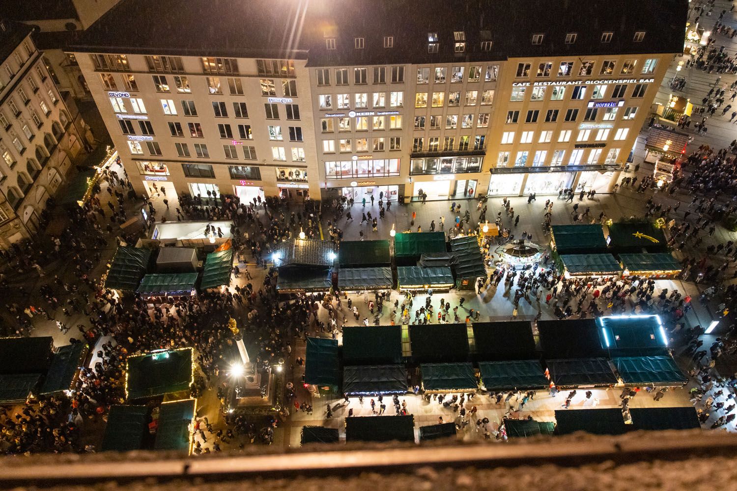 Munich Marienplatz Christmas Market View