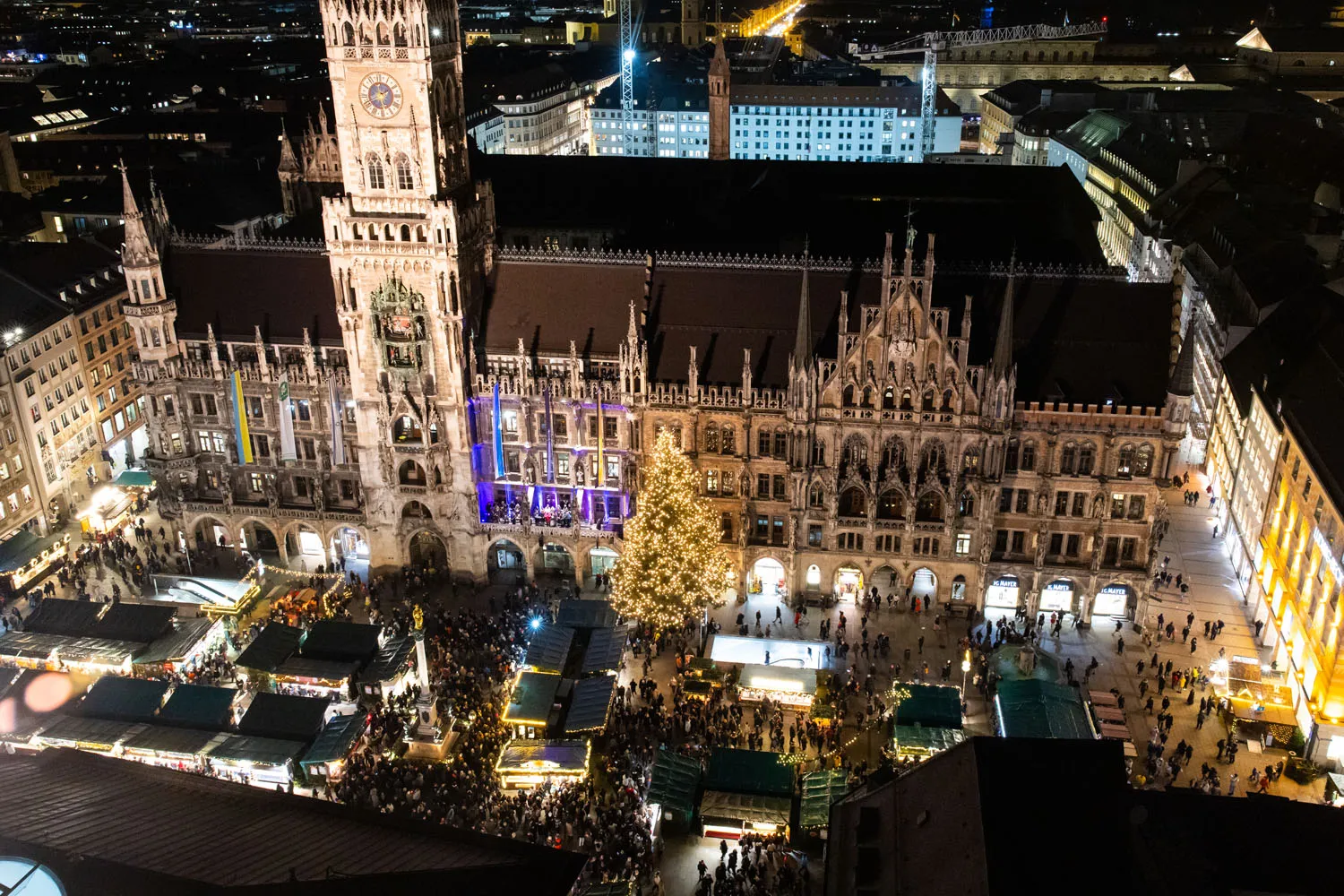 Munich Marienplatz at Christmas