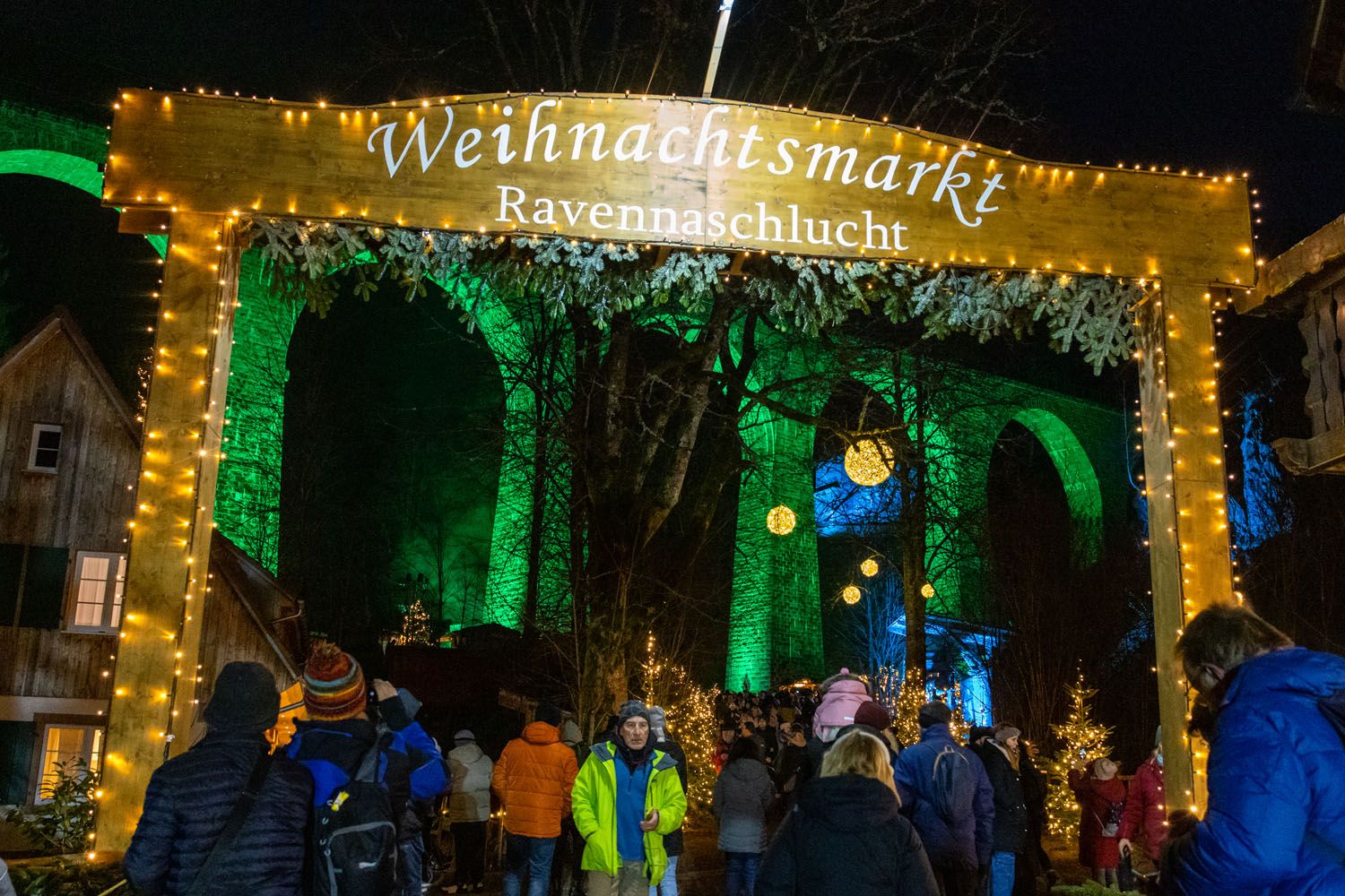 Ravenna Gorge Christmas Market Entrance