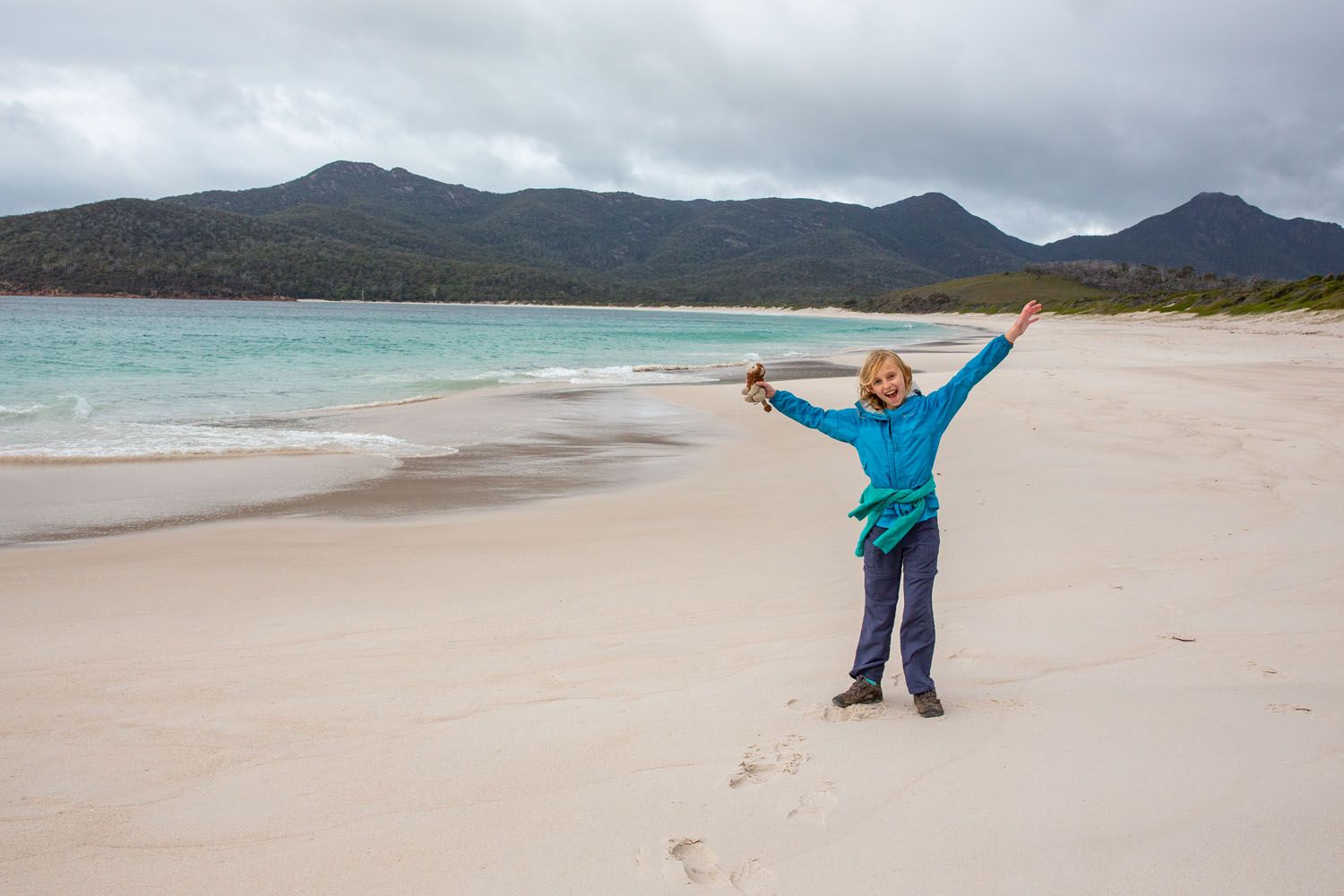 Kara on Wineglass Bay Beach