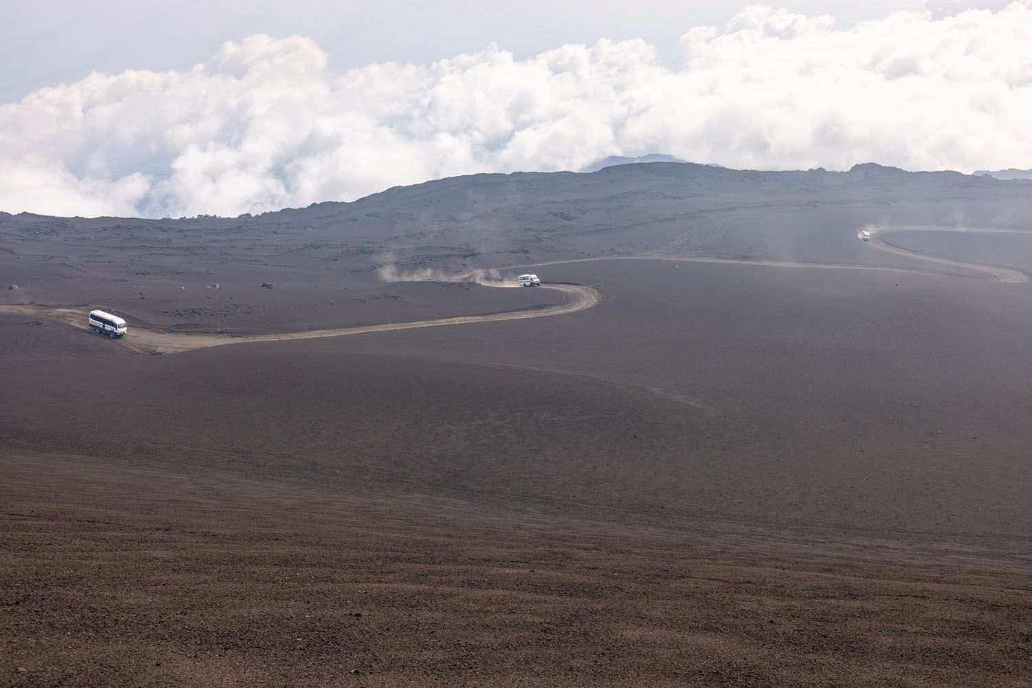 Mount Etna Shuttle Bus Road