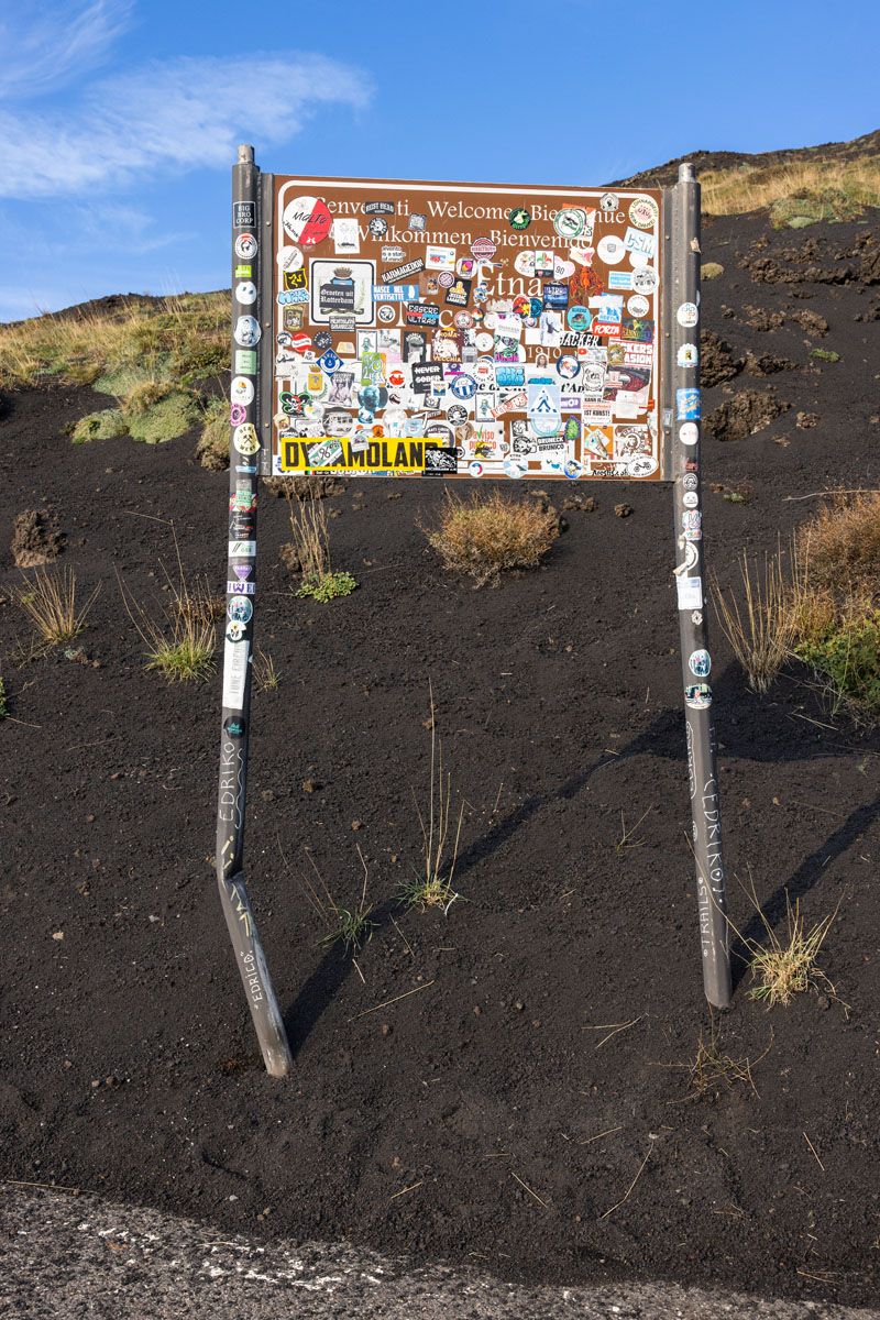 Mount Etna Sign