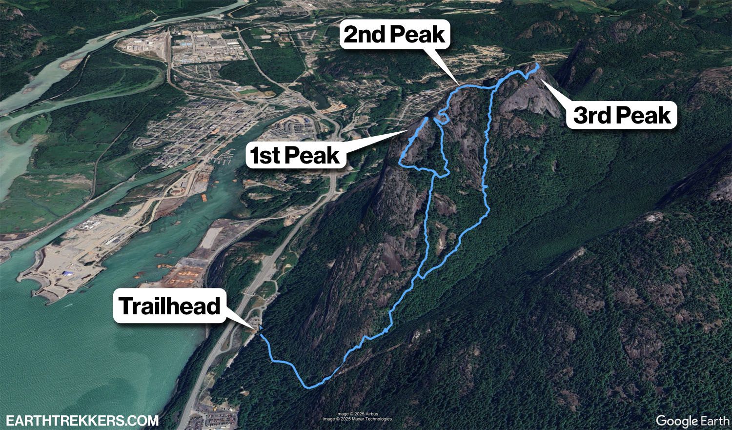 Stawamus Chief Trail Map