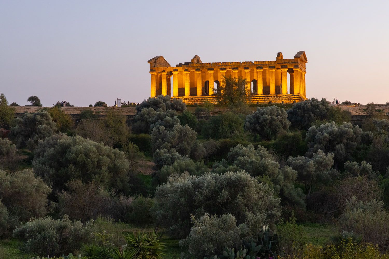 Temple of Concordia at Night