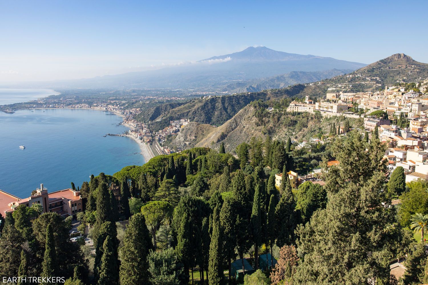 View from Greek Theater Taormina